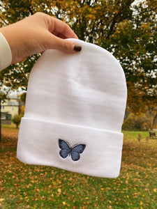 Butterfly Embroidered Beanie