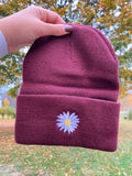 Daisy Embroidered Beanie