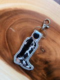 Fringe Cowgirl Boot Keychain