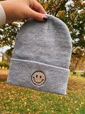 Smiley Embroidered Beanie