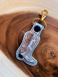 Fringe Cowgirl Boot Keychain