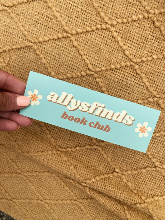 Ally’s Finds Book Club Bookmark