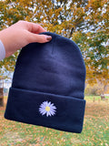 Daisy Embroidered Beanie