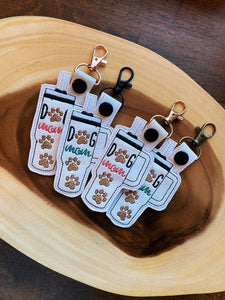 Dog Mom Tumbler Keychain