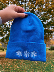 Snowflake Embroidered Beanie