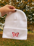 Butterfly Embroidered Beanie