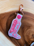 Fringe Cowgirl Boot Keychain