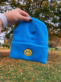 Smiley Embroidered Beanie