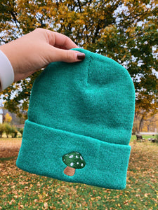 Mushroom Embroidered Beanie