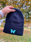 Butterfly Embroidered Beanie