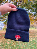 Mushroom Embroidered Beanie