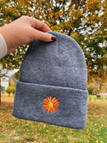 Daisy Embroidered Beanie