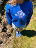 Retro Bright Teacher Crewneck
