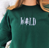 Wild Embroidered Crewneck