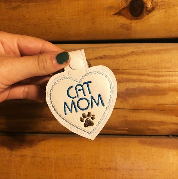 Cat Mom Keychain