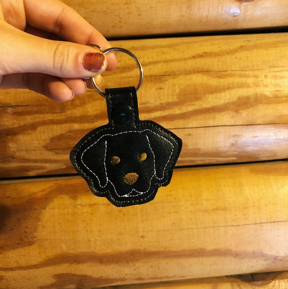 Black Lab Keychain