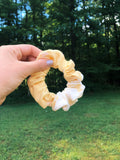 Yellow Bleached Scrunchie