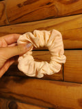 Orange Bleached Scrunchie