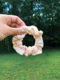 Orange Bleached Scrunchie