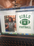 Girls Football Tee Shirt