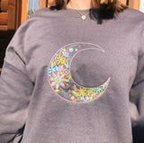 Floral Moon Crewneck