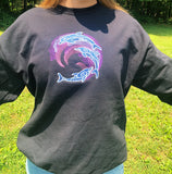 Dolphin Embroidered Crewneck