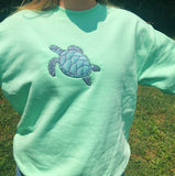 Sea Turtle Embroidered Crewneck