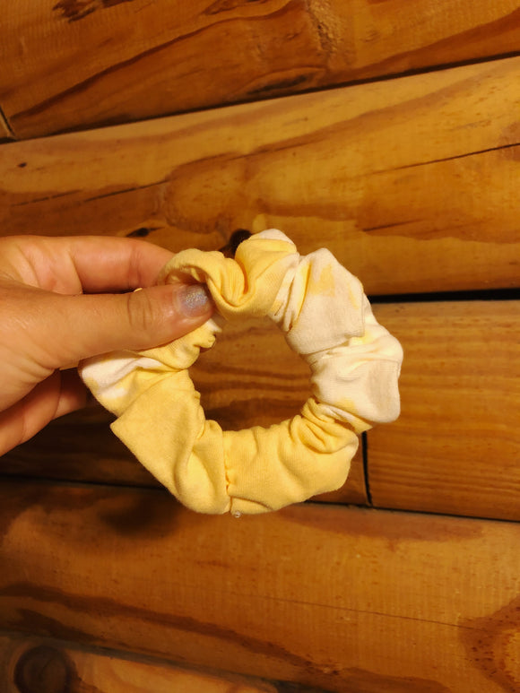 Yellow Bleached Scrunchie