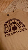 Teacher Boho Rainbow T-Shirt