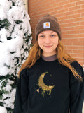 Honey Moon Embroidered Crewneck