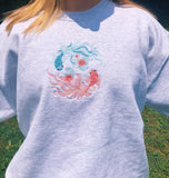 Koi Fish Embroidered Crewneck