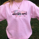 Adventure Awaits Embroidered Crewneck